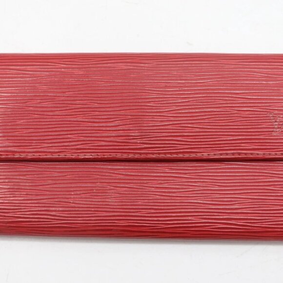 Louis Vuitton Epi Red Leather Pochette Porte-Monnaie Wallet - Picture 1 of 16